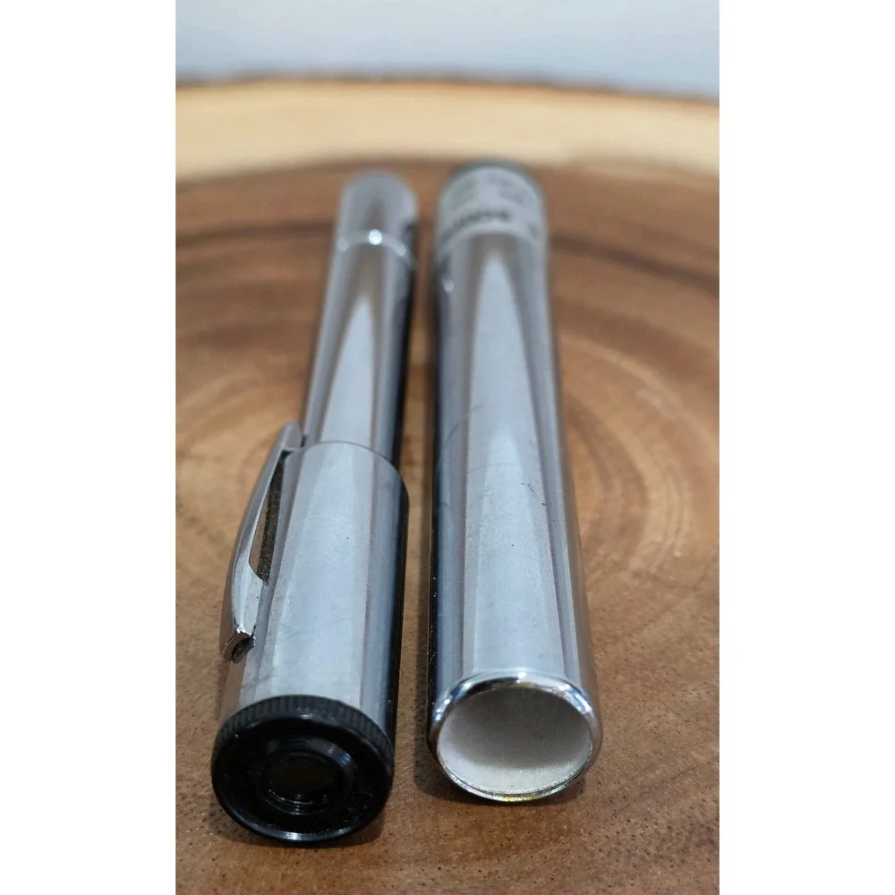 Vintage Style Scope 10x Telescope 50x Microscope Pocket Tool Chrome Silver